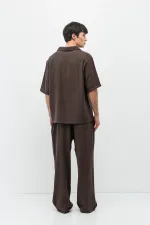 Ensemble Relax Fit en mélange modal couleur café