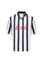 T-shirt oversize imprimé en jersey blanc