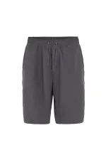 Oversize Modal Kumaş Bermuda Şort Antrasit