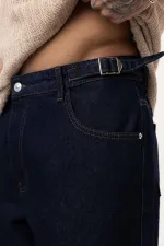 Relaxed Fit Jean Koyu Mavi