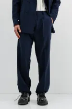 Costume croisé oversize, bleu marine