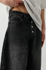 Barrel Fit Jeans Füme