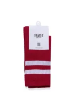 Striped Tennis Socks Red