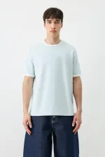 Kısa Kollu Regular Fit Tişört Bebe Mavi