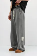 Baggy Fit Eşofman Alt Füme