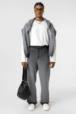 Washed Gradient Oversize Sweatpants Black