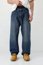 Baggy Fit Jean Mavi