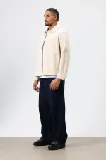 Boxy Fit Gabardin Ceket Bej