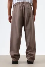 Baggy Fit Kumaş Pantolon Vizon