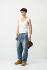 Baggy Fit Jean Yeşil