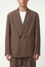 Oversize Lyocell Karışımlı Takım Kahve Oversize Lyocell Karışımlı Takım Kahve