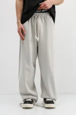 Baggy Fit Eşofman Alt Ice Grı