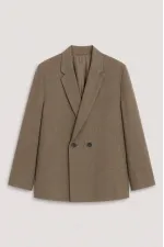 Oversize Lyocell Karışımlı Takım Haki Oversize Lyocell Karışımlı Takım Haki