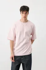 T-shirt oversize imprimé rose