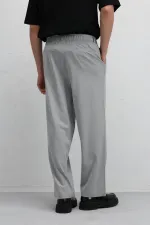 Baggy Fit Kumaş Pantolon Gri