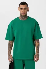 Paça Lastikli Basic Oversize Eşofman Takımı Nefti