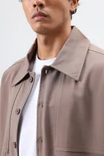 Relax Fit Ceket Vizon