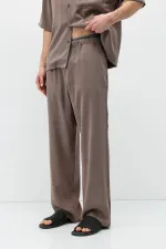 Ensemble Relax Fit en mélange modal couleur vison