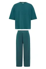Süper Oversize Takım Petrol