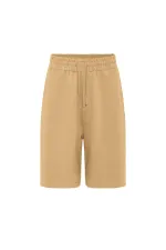 Basic Oversize Şort Takım Hardal