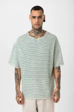 Benetton Striped Oversize Knit T-Shirt