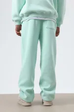 Yıkamalı Baggy Eşofman Alt Mint