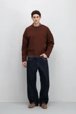 Relaxed Fıt Jean Koyu Mavi