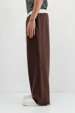 Baggy Fit Eşofman Alt Kahve