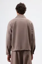 Relax Fit Ceket Vizon