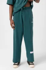 Etiket Detaylı Oversize Modal Kumaş Eşofman Takım Nefti