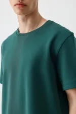 Kısa Kollu Boxy Fit Tişört Nefti