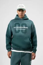 Oversize Baskılı Eşofman Takım Nefti