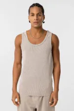 Débardeur lavable, camisole, couleur pierre athlétique