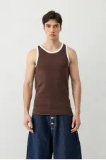 Oversize Tank Top, Brown