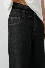 Baggy Fit Jean Siyah