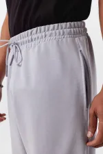 Basic Bel Lastikli  Eşofman Alt Gri