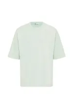Yıkamalı Oversize Tişört Mint