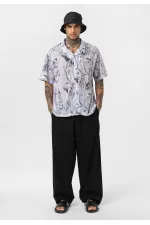 Desenli Fitilli Oversize Gömlek Desen-1