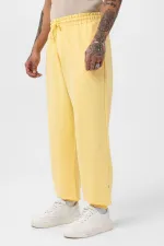 Paça Lastikli Basic Oversize Eşofman Takımı Sarı