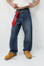 Baggy Fit Jean Mavi