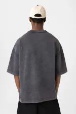Washed Oversize Pocket T-Shirt Black Washed Oversize Pocket T-Shirt Black