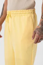 Paça Lastikli Basic Oversize Eşofman Takımı Sarı