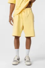Basic Oversize Şort Takım Sarı