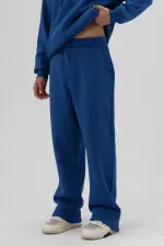 Pantalon de survêtement ample délavé turquoise