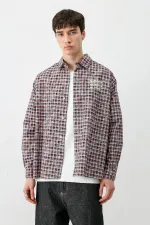 Uzun Kollu Kareli Gömlek Siyah