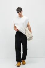 Basic Bel Lastikli  Eşofman Alt Siyah