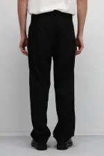 Baggy Fit Kumaş Pantolon Siyah