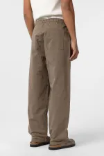 Baggy Fit Gabardine Trousers, Mink