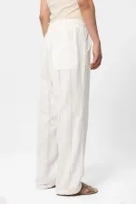 Basic Shirt and Bottom Set in White