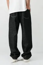 Baggy Fit Jean Siyah